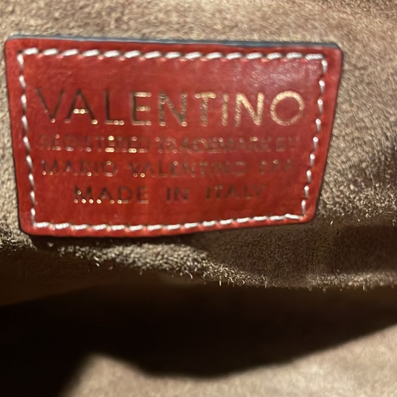 VALENTINO BY MARIO VALENTINO Leather & Suede Amy Satchel - Picture 14 of 17